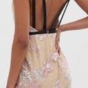 ASOS  Strappy Backless Floral Embroidered Pencil Nude Midi Dress Sz 6 NWT Photo 1