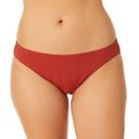 No Bo  ribbed swim bikini bottom size X-Large 15-17 Cotton swimwear rusty brick Photo 0