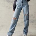 PacSun  Eco Light Blue Ripped '90s Boyfriend Jeans Photo 2