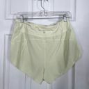 Athleta  Run With It 3.5” Running Shorts Size Medium Neon Yellow/Green Photo 2