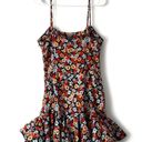 Agua Bendita 🆕  Tumbao La Fania Noche Floral Frill Dress Sz L Photo 4