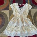 American Eagle NWT  Garden Party Ruffle Dress Yellow Floral Eyelet Size Small Photo 3