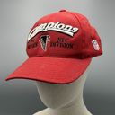 NFL Atl Falcons 1998 NFC Western Division Champions Red Baseball Hat Adjustable Size 0 Photo 0