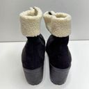 Bella Vita  Cable Lug Black Booties Faux Shearling Size 8.5 New Photo 5