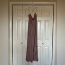 Windsor Pink/Dusty Rose/Mauve Glitter Dress with Slit Photo 4