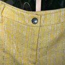 STAUD  Sorno Fringe Tweed Shorts NWOT Size 12 in Lemon yellow Photo 3