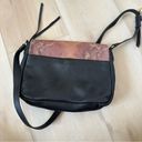 Aimee Kestenberg  black nappa leather with sunset snake flap crossbody bag. Photo 5