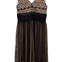 Jessica Howard  evening gold bronze and black evening laced dress Photo 3