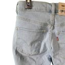 Levi's  Light Wash Bermuda Rolled Cuff Long Length Women's Denim Shorts Size 24 Photo 8