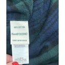 LL Bean Flannel Zip Up Hooded Shacket Relaxed Fit Scotch Plaid Blue Green XL Photo 8