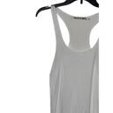 Michael Stars  Muscle Tank Top Workout Gym Supima Cotton White Racerback Women OS Photo 2