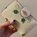 Coach Medium Corner Zip Wallet with Apple Print Photo 1