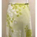 Apt. 9  Y2K Vtg Lime Green Floral Chiffon Flowy Mid Skirt Photo 1