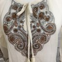 Tommy Bahama  Gauze Embellished Blouse Size M Photo 2