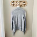 Rebecca Taylor  Open Front Fringe Cardigan Gray Sz XS Photo 5