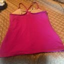 Lululemon  size 12 fuschia pink purple tank top bra built in like new Photo 6