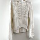 Free People  Sweetheart 100% Cotton Long Sleeve Mock Neck Knit Sweater White XS Photo 10