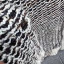 BKE  Buckle Cardigan Womens XS Black Cream Knit Open Flyaway Sweater Western Photo 12