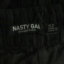 Nasty Gal NWT  Plisse High Waisted Wide Legs Pants Black Size 8 Photo 7