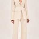 Alexis Alek Belted Blazer Jacket Ivory sz Small $850 Photo 3