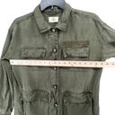 Marine layer  Jacket Womens XS Green Linen Blend Zito Chore Utility Coat Pockets Photo 4