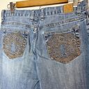 Disney  Parks House of Mickey Mouse Embroidered Straight Leg Denim Jeans Size 6 Photo 1