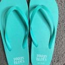 Paris Blues Turquoise Flip Flops Photo 0