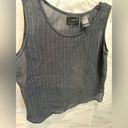 Liz Claiborne Sheer Gray Tank Top Photo 2