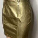 Anne Klein New.  faux gold metallic mini skirt. 4/6 Photo 2