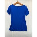 Ron Jon  Surf Shop Tampa FL Womens T Shirt SS Cobalt Blue Logo Spell Out Sz XL?? Photo 2