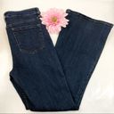 Free People  Cyndi Mallison High Rise Flare Jeans: Dark Wash Photo 6