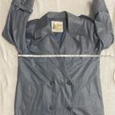 London Fog Women’s Trench Coat Blue/Gray. Size 6P Preloved New Condition. Photo 13