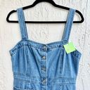 BB Dakota  Sleeveless 100% Cotton Jumper Mini Dress Dark Denim Blue Womens Size 8 Photo 4