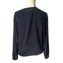 COS  Oversized Black Velvet Sweatshirt - M Photo 1