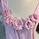 Fleurish  Pink Top Roomy Small Womens Knit Scoop Neck Solid Pastel Photo 2