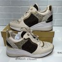 Michael Kors  Brown Crista Tech Canvas Trainer Sneakers Photo 0