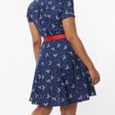 Unique Vintage Blue Dog & Candy Cane Wrap Dress NWT | 2XL | Photo 2