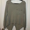 Kerisma  Joelle Khaki Long Sleeve Tee Top Sz S Photo 1