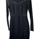 Charlotte Russe  Black Bodycon Sheer Paneled Dress Junior's Size Small Photo 0