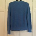 Talbots  blue shaker knit vneck cardigan size small Photo 5