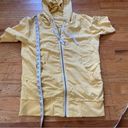 Guess  Yellow Hoodie & Crop Sweat Pants Set Size  Large Photo 3