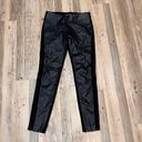 Ralph Lauren Lauren  PANELED FAUX-LEATHER LEGGINGS in BLACK sz 2. Photo 2