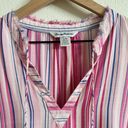 Tommy Bahama  Pink Stripe V-Neck Seaside Escape Tank Women’s Large Photo 2