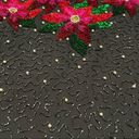 Laurence Kazar  Beaded Sequin Poinsettia Blouse large Photo 5