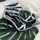 Brian Atwood  Metallic Snake print Strappy Laetitia Stiletto Sandals 8.5 Photo 1