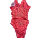 Savagexfenty NWT Savage x Fenty Hot Pink Laced Bodysuit Photo 0