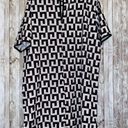 Boohoo Women's  Monochrome Chiffon Woven Black & White Mini Shift Dress Size 12 Photo 8