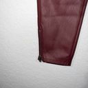 KanCan USA NWT KanCan Maroon High Rise Faux Leather Skinny Pants Size 5 / 26 Photo 1