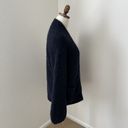 Elizabeth and James  Blue Wool Blend Oversized 3 Button Cardigan with Pockets Photo 5