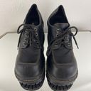 Soda Vintage Y2K Black Faux Leather Chunky Platform Lace Up Heeled Oxford Shoes Photo 6